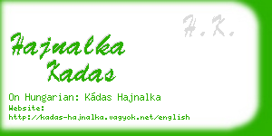 hajnalka kadas business card